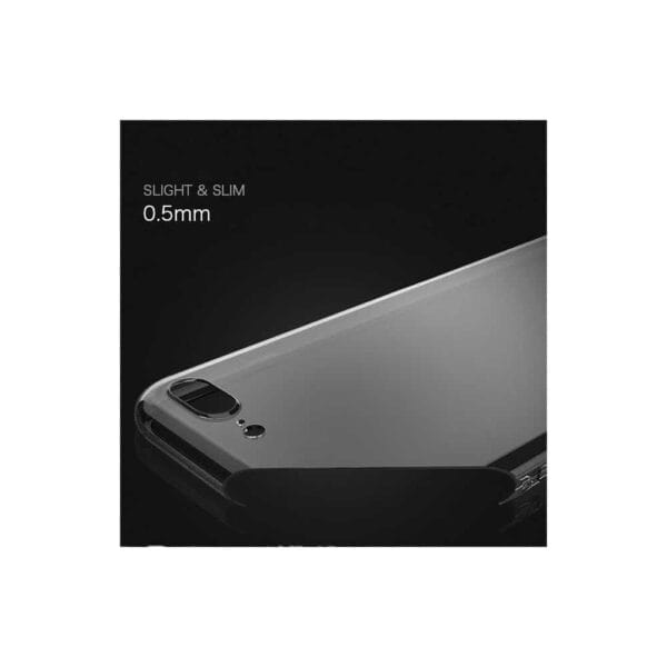 Iphone 8 Plus - Gummi Cover Med Ultra Tyndt Og Klart Design