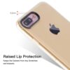 Iphone 8 Plus - Gummi Cover Med Stødabsorberende Funktion - Guldfarve