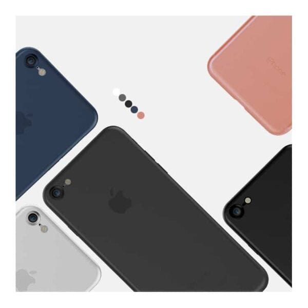 Iphone 7 - Cafele 0.4mm Ultratyndt Mat Plastik Cover - Hvid