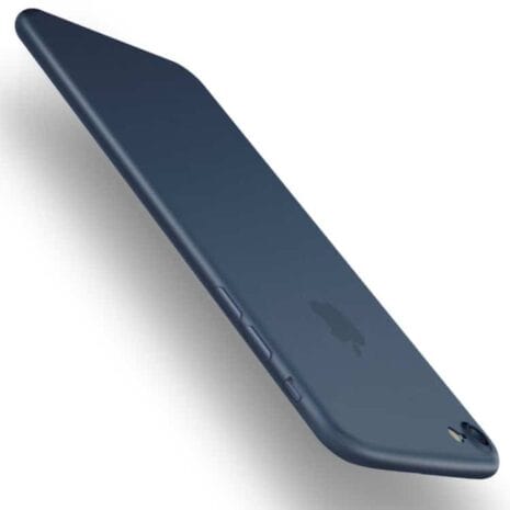 Iphone 7 - Cafele 0.4mm Ultratyndt Mat Plastik Cover - Mørkeblå