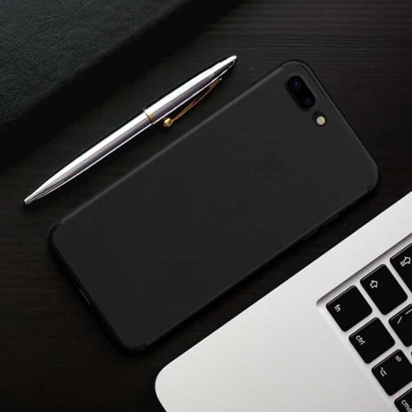 Iphone 7 Plus - Cafele 0.4mm Ultratyndt Mat Plastik Cover - Kulsort