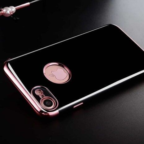 Iphone 8 - Blødt Gummi Cover - Sulada - Rosaguld