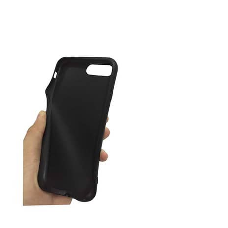 Iphone 8 - Blankt Og Fleksibelt Gummi Cover Med Printet Mønster - Brun Væg