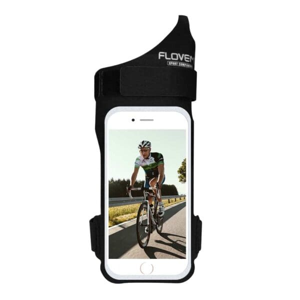 Iphone 7/6/6s - Sportsarmbånd Holder Med Tommelfinger Ring - Sort