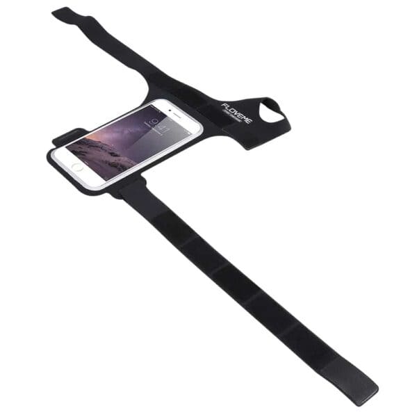 Iphone 7/6/6s - Sportsarmbånd Holder Med Tommelfinger Ring - Sort