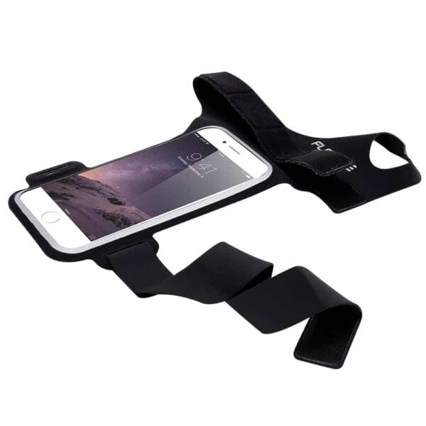 Iphone 7/6/6s - Sportsarmbånd Holder Med Tommelfinger Ring - Sort