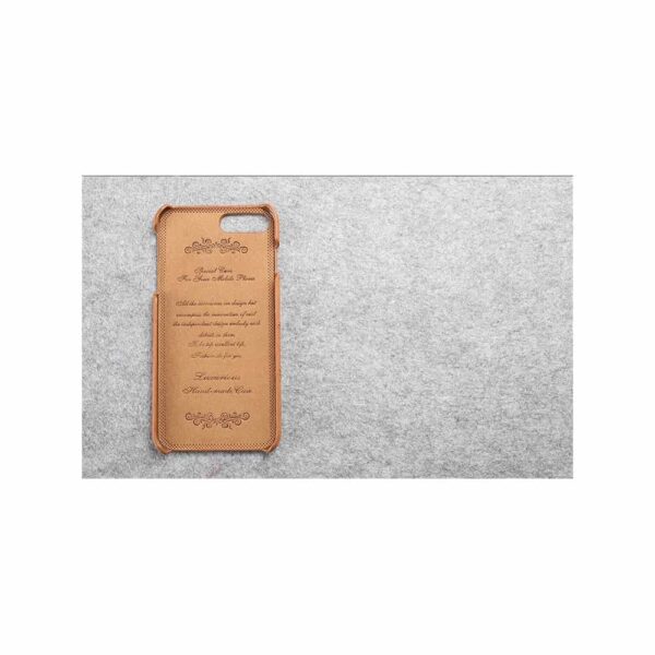 Iphone 7 Plus - Fierre Shann Judo Ægte Læder Skin Pc Back Cover - Brun