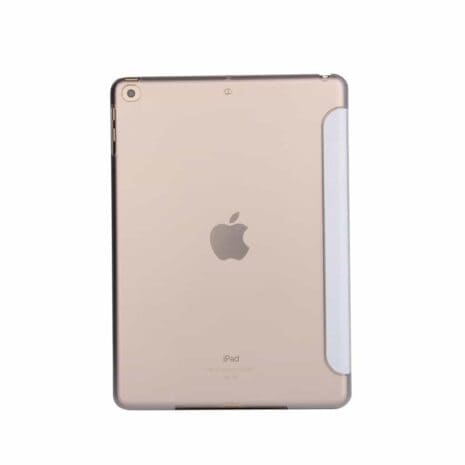 Ipad 9.7” (2017) (a1822, A1823)  - Silkeprint Smart Pu Læder Etui Med Tri-fold Stand - Sølv