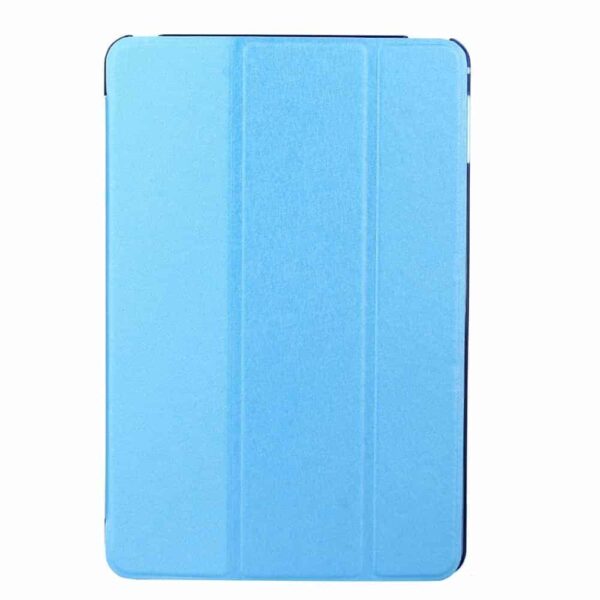 Ipad 9.7” (2017) (a1822, A1823)  - Silkeprint Smart Pu Læder Etui Med Tri-fold Stand - Lyseblå