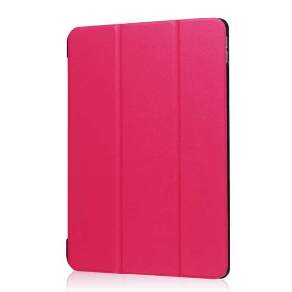 a pink tablet case on a white background