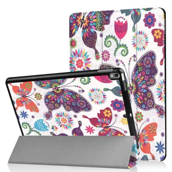 iPad etui med farverige sommerfuglemotiver