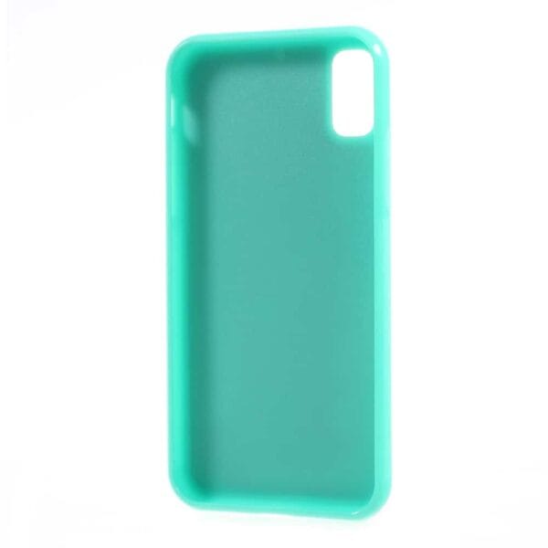 Iphone X - Magisk Klæbende Selfie Hard Cover - Cyan