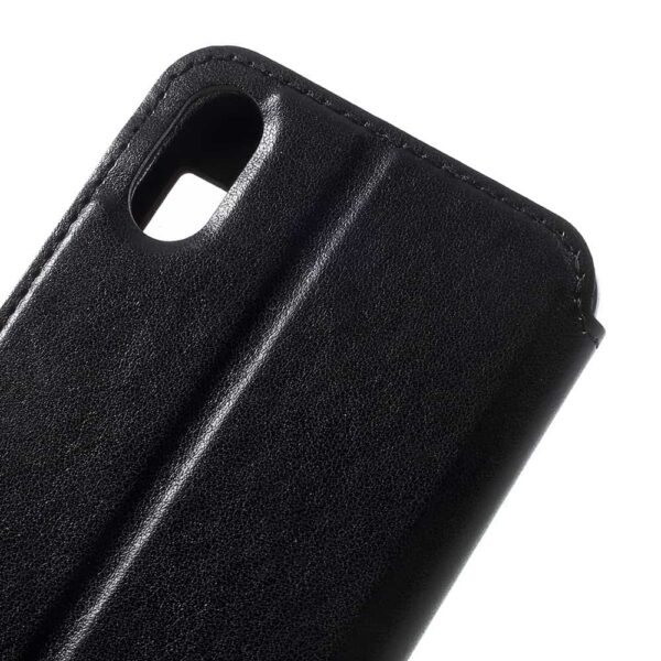 Iphone X - Kunstlæder Cover Med Vindue - Sort