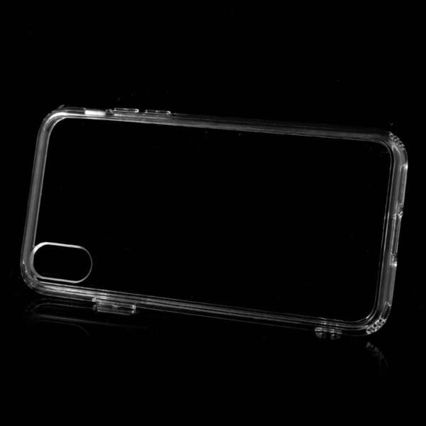 Iphone X - Ridsesikkert Plastik Og Gummi Cover - Transparent