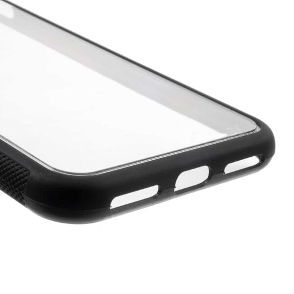 Iphone X - Skridsikkert Plastik Og Gummi Cover Med To Toner - Sort