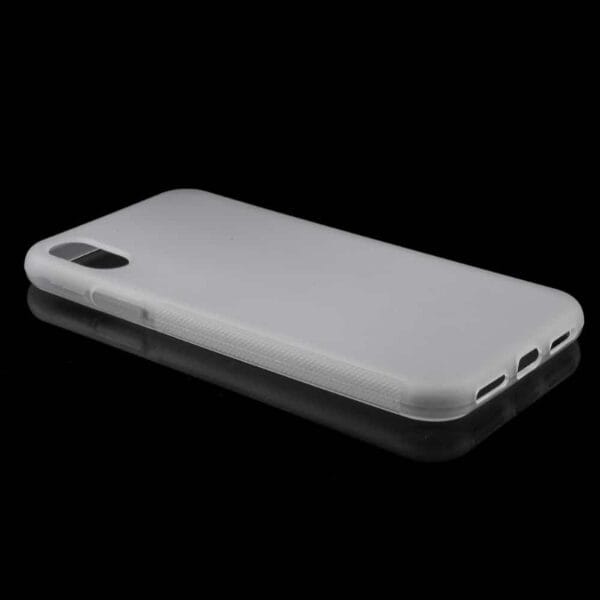 Iphone X - Gummi Cover Med Ridsesikkert Design - Transparent