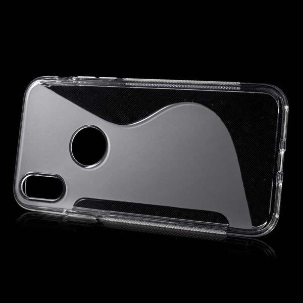 Iphone X - Gummi Cover Med S-line Mønster - Transparent