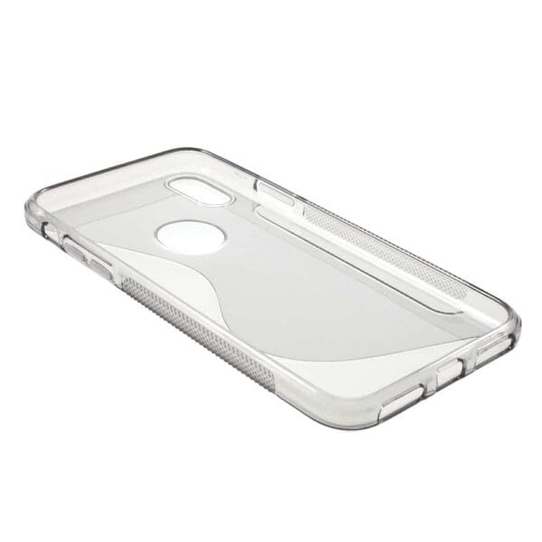 Iphone X - Gummi Cover Med S-line Mønster - Grå