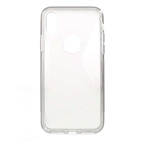 Iphone X - Gummi Cover Med S-line Mønster - Grå