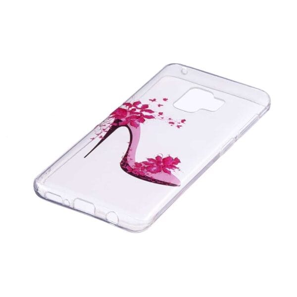 Samsung Galaxy S9 G960 Soft Tpu Etui Med Motiv - Stilet Med Blomsterpynt