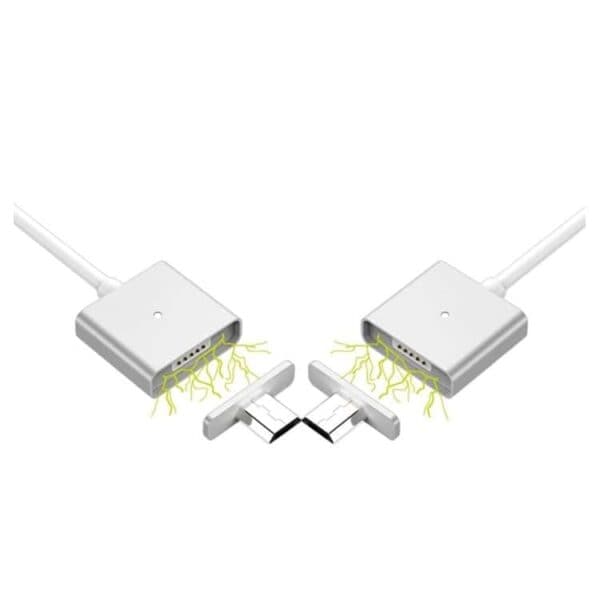 1m Magnetisk Micro Usb Opladningskabel Til Samsung Lg Sony Osv.