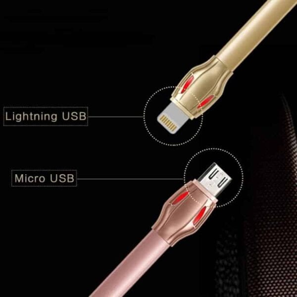 Remax 2.1 Micro Usb Chard Sync Kabel - Rosaguld