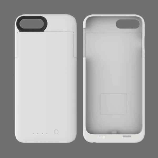 Iphone 7 Plus / 6s Plus / 6 Plus - Maxnon M7p Mfi Certificeret 4000mah Batter Oplader Cover - Hvid