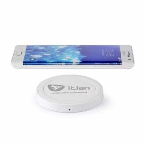 Itian Qi Trådløs Charging Pad Til Samsung Lg Nokia - Hvid