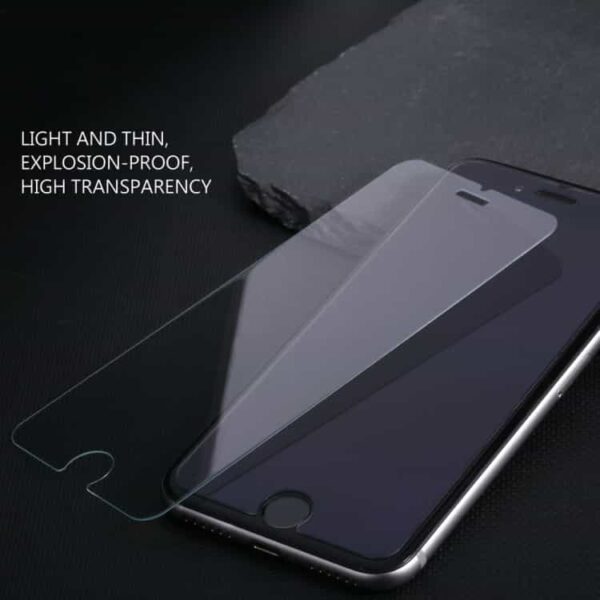 Iphone 7 Plus – Baseus 0.3mm Hærdet Skærmbeskyttelse Med Arc Edge – Transparent