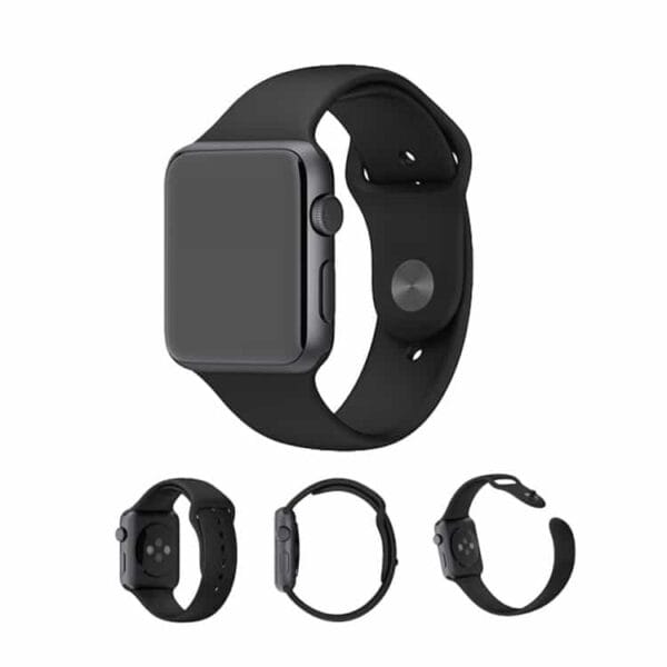 Apple Watch 42mm - 44mm Xincuco Silikone Sportsarmbånd - Sort