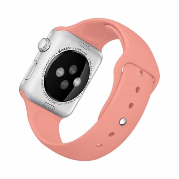 Apple Watch 38mm - 40mm Rock Sports Silikone Armbånd - Lyserød