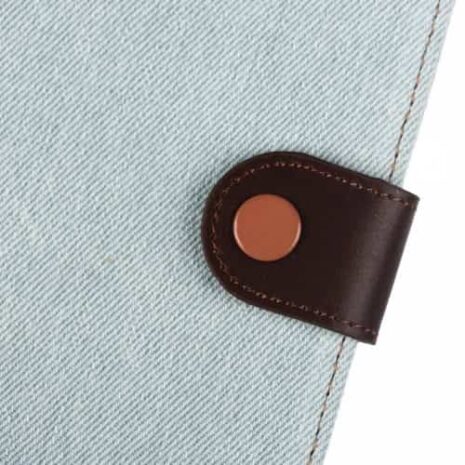 Ipad Mini 4 (a1538, A1550) - Jeans Cloth Smart Pu Læder Pung Etui Med Stand - Lyseblå
