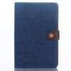 Ipad Mini 4 (a1538, A1550) - Jeans Cloth Smart Pu Læder Pung Etui Med Stand - Mørkeblå