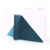 Ipad Mini 4 (a1538, A1550) - Silke Tekstur Origami Stand Pu Læder Smart Etui - Blå
