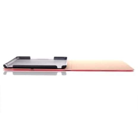 Ipad Mini 4 (a1538, A1550) - Sandagtig Tekstur Fleksibelt Stand Smart Pu Læder Etui - Rosa