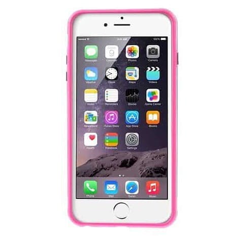 Iphone 6s Plus/6 Plus - Pc Og Tpu Bumper Ramme - Rosa