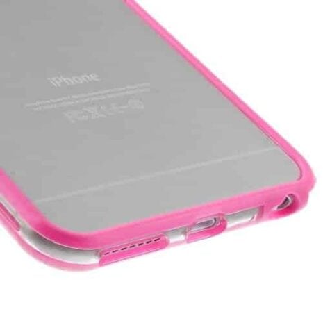 Iphone 6s Plus/6 Plus - Pc Og Tpu Bumper Ramme - Rosa