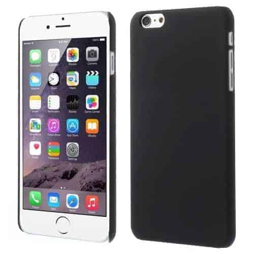 Iphone 6s Plus/6 Plus - Gummibelagt Hard Plastik Etui - Sort