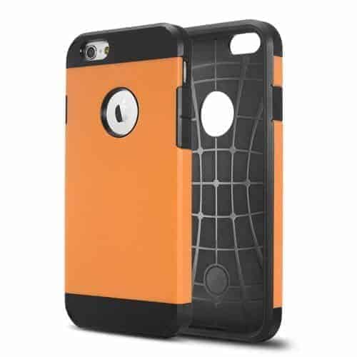 Iphone 6s Plus/6 Plus - 2 I 1 Holdbart Armor Pc Og Tpu Hybrid Etui - Orange