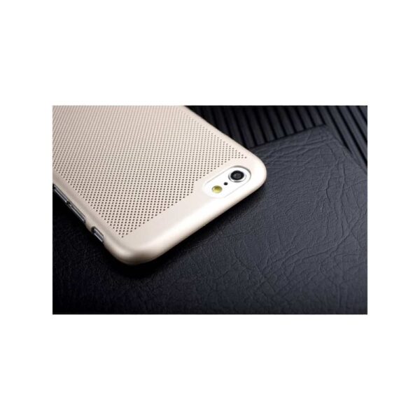 Iphone 6/6s - Plastik Cover Med Varmebortledende Design - Guldfarve