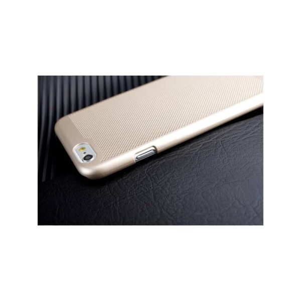 Iphone 6/6s - Plastik Cover Med Varmebortledende Design - Guldfarve