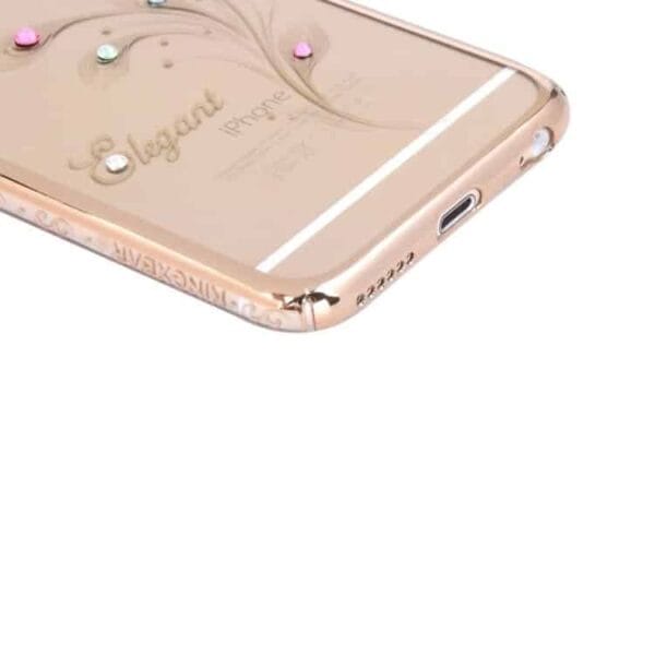 Iphone 6/6s - Kingxbar Deluxe Swarovski Pletteret Hard Etui - Påfugl Fjer