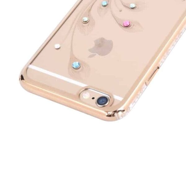 Iphone 6/6s - Kingxbar Deluxe Swarovski Pletteret Hard Etui - Påfugl Fjer