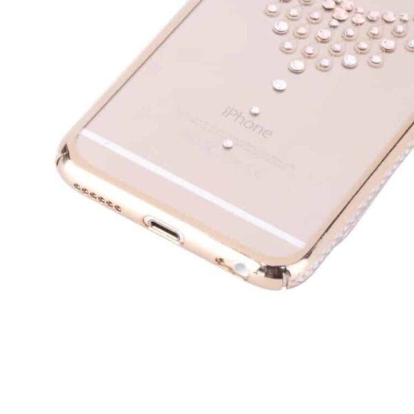 Iphone 6/6s - Kingxbar Deluxe Swarovski Pletteret Hard Etui - Skinnende Halskæde