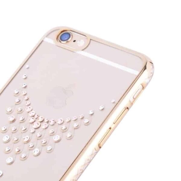 Iphone 6/6s - Kingxbar Deluxe Swarovski Pletteret Hard Etui - Skinnende Halskæde