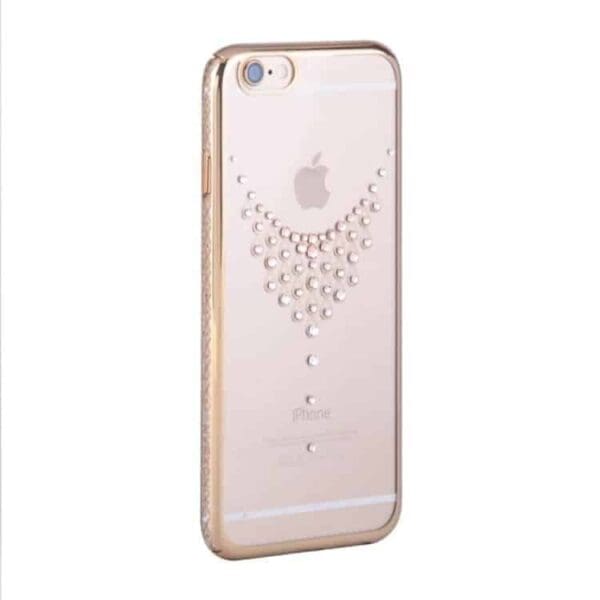 Iphone 6/6s - Kingxbar Deluxe Swarovski Pletteret Hard Etui - Skinnende Halskæde