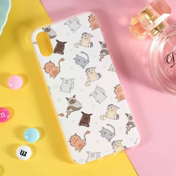 Iphone X - Blødt Gummi Cover Med Printet Mønster - Cartoon Dyr