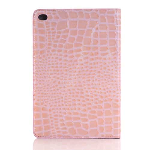 Ipad Mini 4 (a1538, A1550) - Krokodille Skin Pu Læder Flip Cover Pung Etui - Lyserød