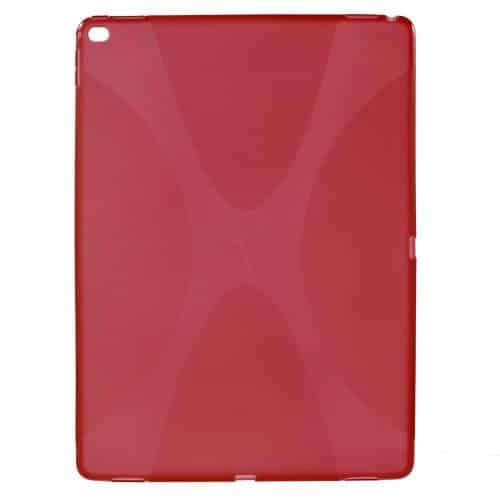 Ipad Pro 12.9 (a1584, A1652) - X-shape Blødt Tpu Etui Cover - Rød