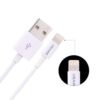 Usams 8 Pin Data Sync + Oplader Kabel Til Iphone Og Ipad - Hvid